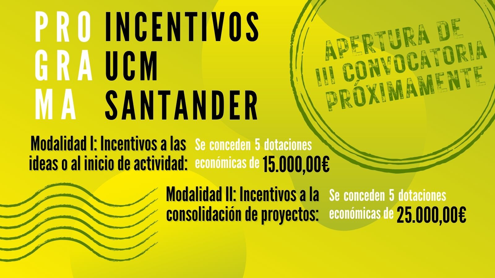 Ya se acerca la III Edición de Incentivos... muy pronto